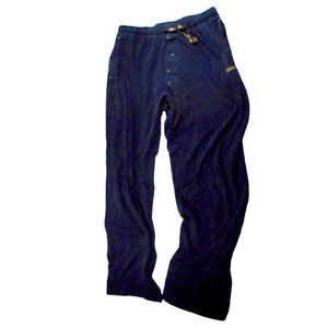 Reebok Pants Mens Medium Navy Blue Pajama Pants Sweats Cotton Sleepwear